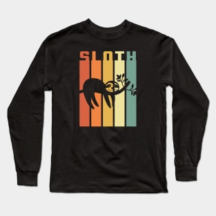 Vintage Sloth Long Sleeve T-Shirt